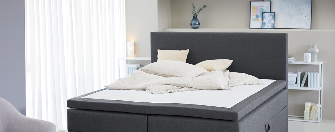 Континентално легло - лукс с минималистичен дизайн