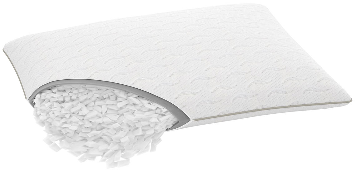 Отворете STROKKEN, за да регулирате количеството пълнеж Възглавница с цип, който е отворен, така че пълнежът излиза навън