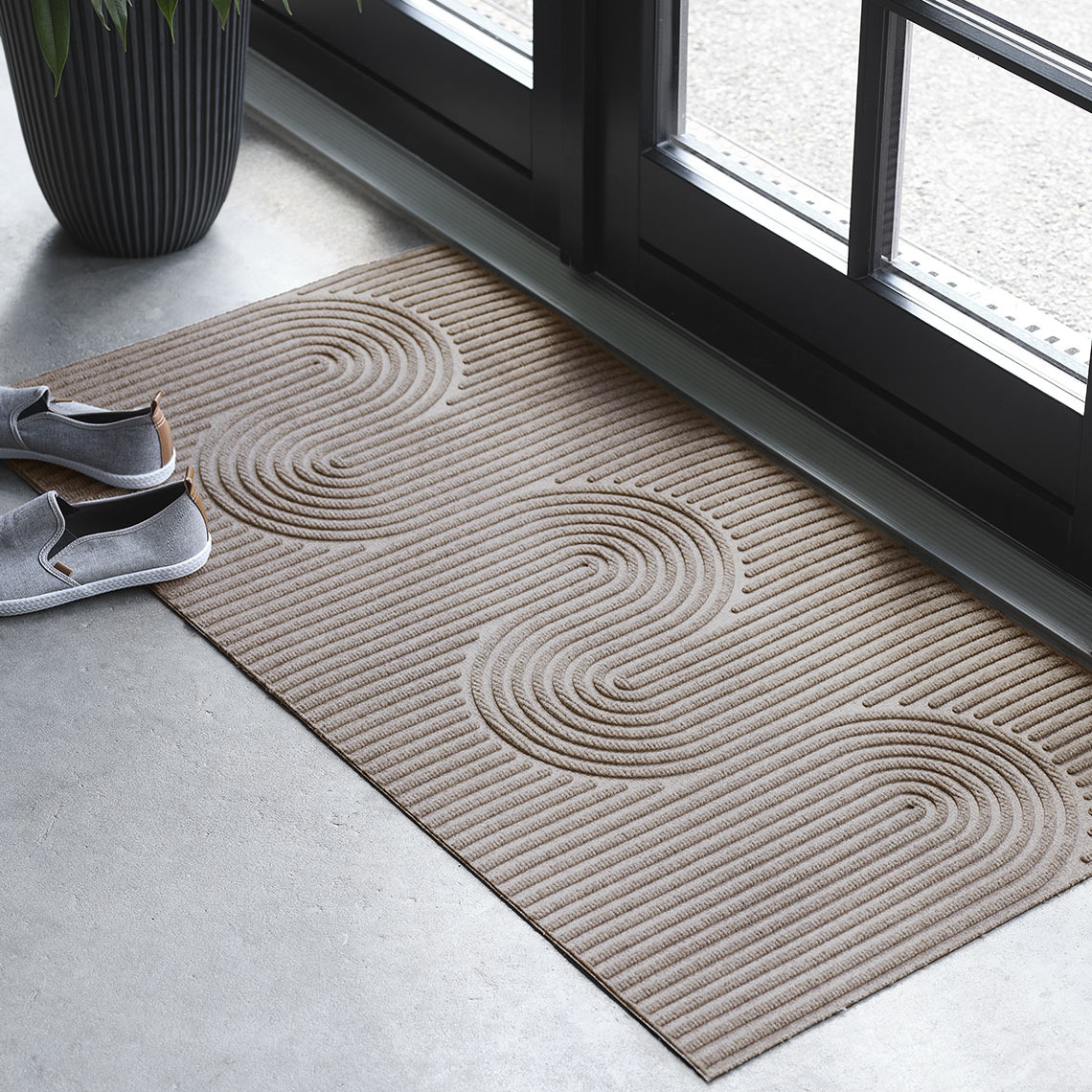 SKOGFAKS изтривалка за врата Правоъгълна изтривалка за вътрешна/външна употреба пред входната врата